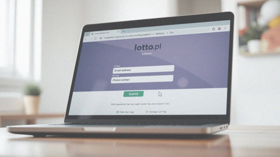 Jak utworzyć konto na stronie loterii?